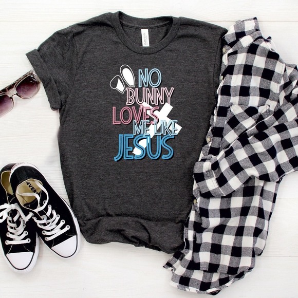 No Bunny Loves Me Like Jesus Shirt, Christian Easter Shirt, Jesus Shirt - Picture 1 of 2
